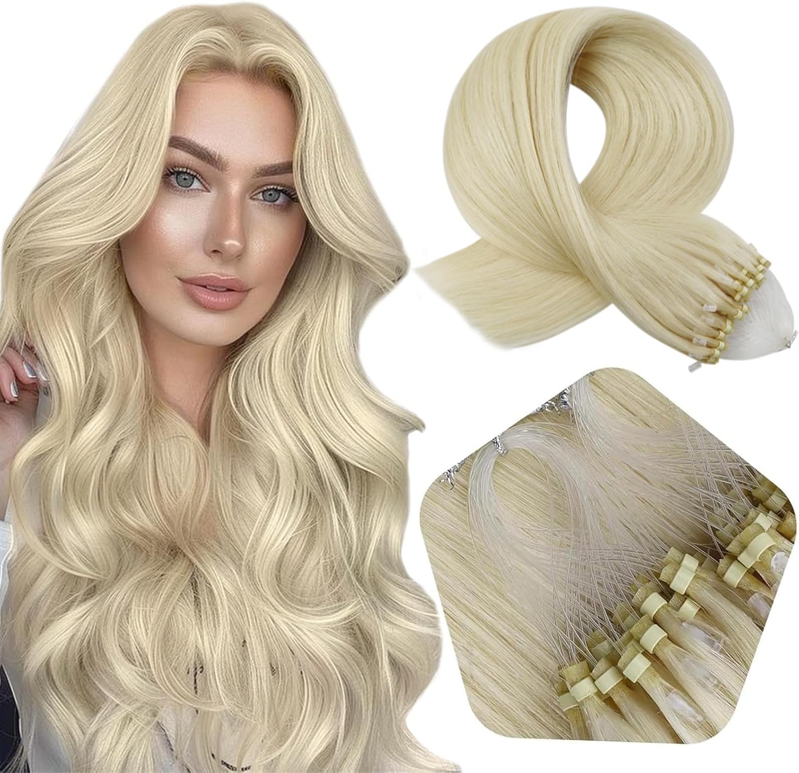 22 inch micro ring hair extension Clearance