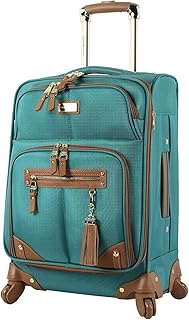 Steve Madden Designer 20 Inch Carry On Luggage Collection - Lightweight Softside Expandable Suitcase for Men & Women - Dur...