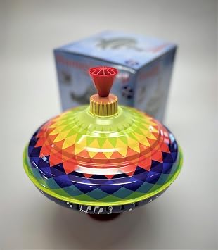 Choral Multicolor Music Spin Top Toy toupi for Children from KsmToys Bolz. The Funny Buzzing Choral Hum Gets Louder As The Top Spins Faster Ages 18 m+