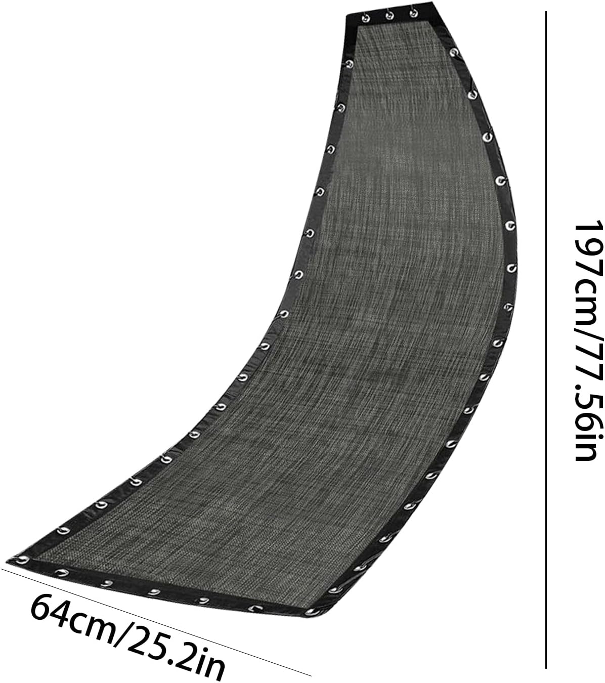 Swing Replacement Fabric, Sturdy Hammock Cover, 25.2x77.56x9.06 Inches Weather Resistant Tearproof Material, Outdoor Patio Seat Cloth for Garden, Porch, Camping, Farm, Courtyard Use