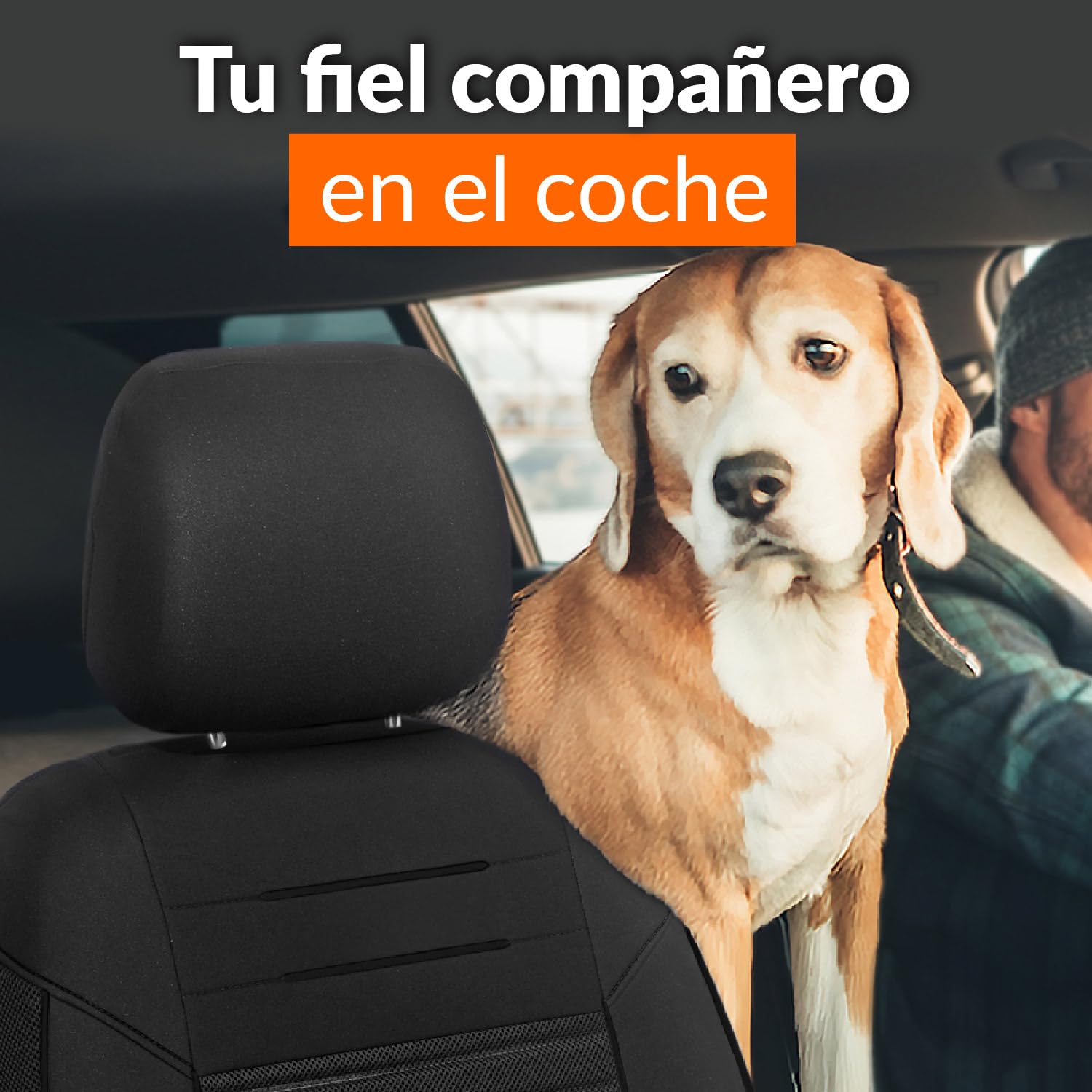 Upgrade4cars Fundas Asientos Coche Universales Negro | Cubre Universal | Protector de Asiento Delantero para Delantero y Trasero | Accesorios Interior Decoracion