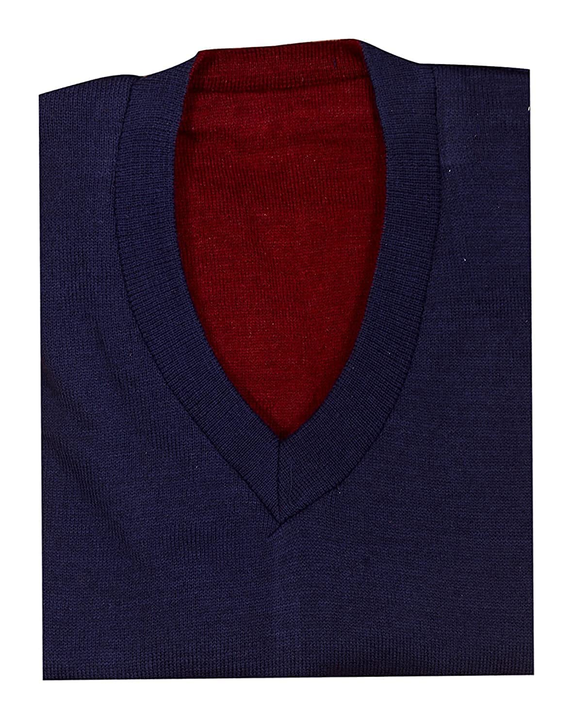Men's Reversible Sleeveless Sweater (Maroon-Blue) (Only 1)-image-40