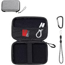 Carrying Case for Senpeng M400 MP3 4 inch with 2 Pack Soft Screen Protectors - Hard Shell Protective Carrying Case, Portable Travel Storage Bag with Carabiner | Anti-scrathes&Shockproof