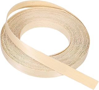 PATIKIL Birch Edge Banding, 1/2 Inch x 25 ft Wood Veneer Tape Pre-glued Flexible Plywood Edge Banding with Hot Melt Adhesive for Furniture Restoration