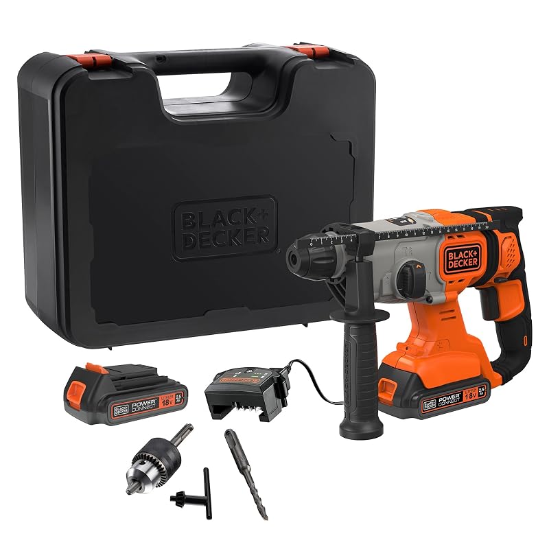 Black+Decker BCD900E2K-QW — Trapano a percussione con scalpello