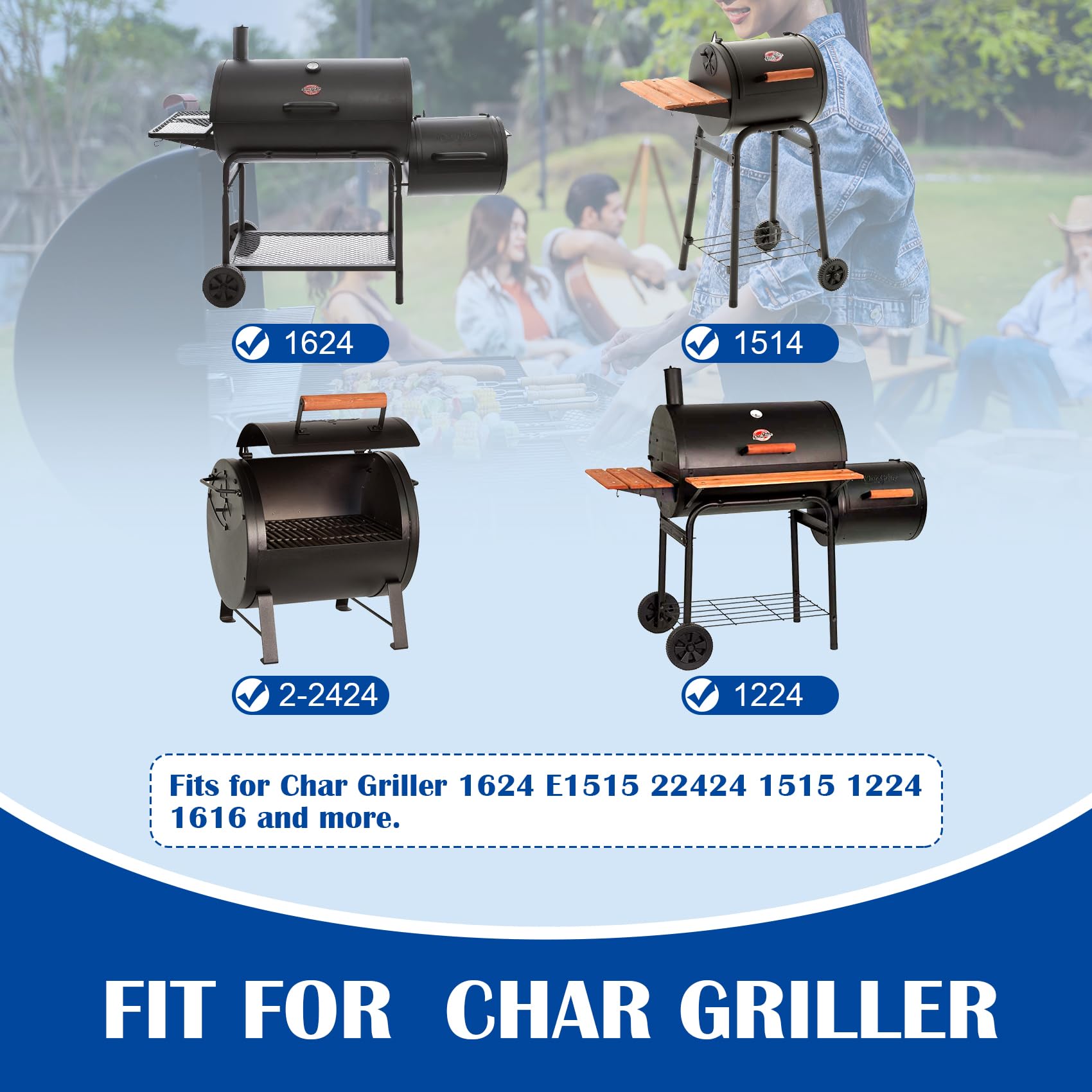 Grillroste Aus Gusseisen – Ersatz Für Char-Griller 1624, 1515, 1224 & Mehr