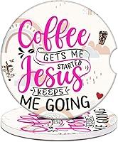 Vista 11 de Posavasos para Portavasos de Automóvil – Posavasos de cerámica absorbente con estampado de leopardo, posavasos de automóvil para portavasos