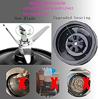 Vista 8 de Actualizado Cuchilla macho de repuesto de 7 aletas y 24 onzas Nutri Ninja Blender Cups Piezas compatibles con Ninja Auto iQ BL682-30 BL642-30