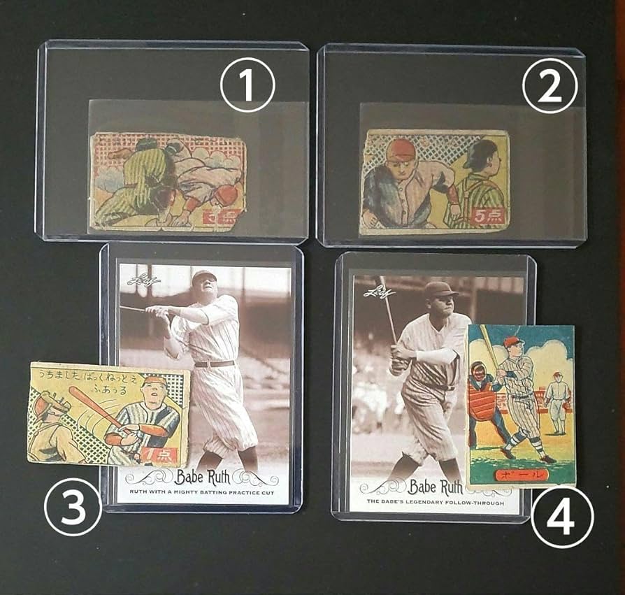 ベーブルース】日米野球めんこ 野球めんこベーブルースめんこ