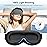 Gritin 100% Blackout Sleep Eye Mask for Women Men,Zero Eye Pressure Sleeping Mask-Ergonomic Design 3D Cutout Eye Movement and Eyelash Friendly Night Blindfold,Ultra Soft&Comfortable for Sleeping-Grey