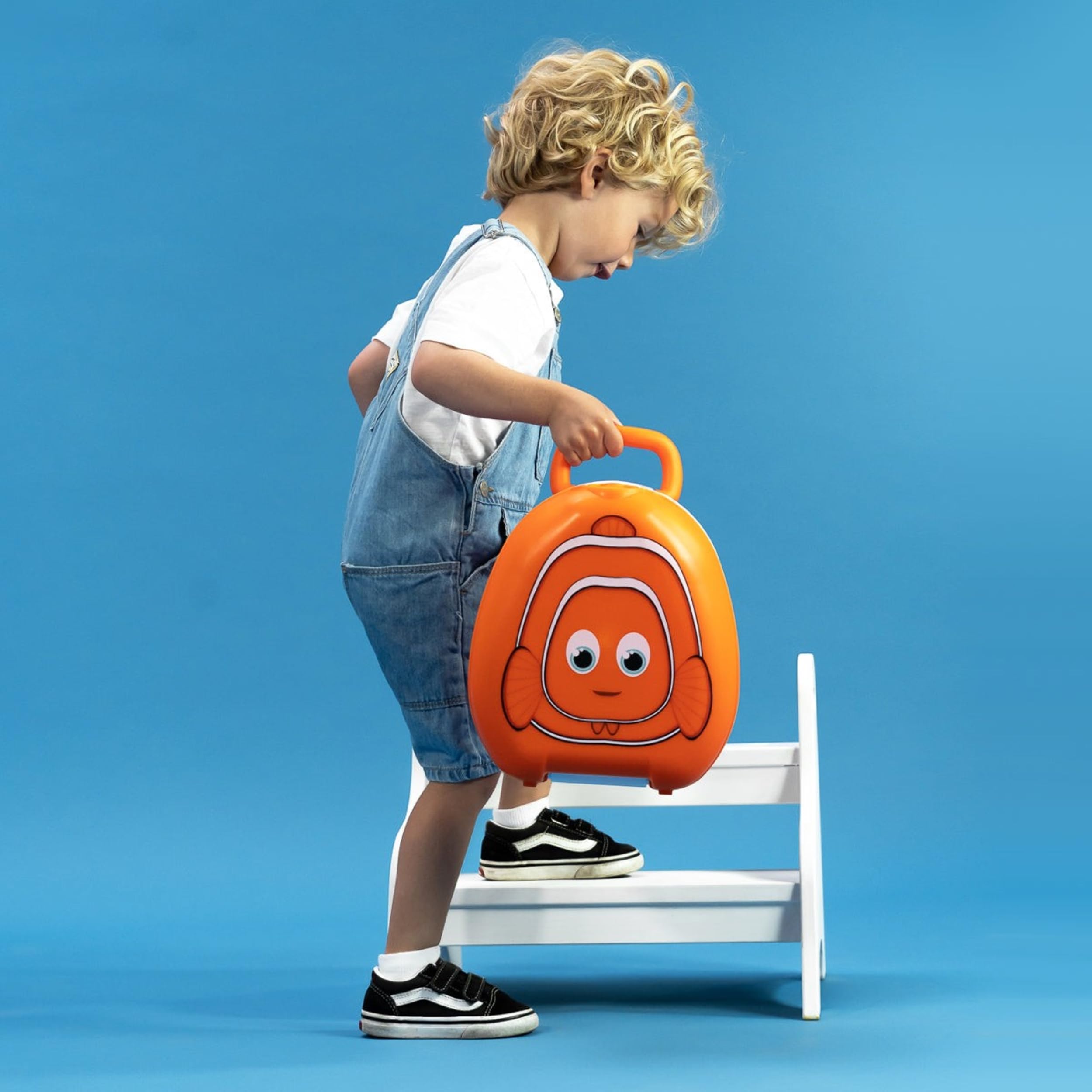 My Carry Potty - Pot de Voyage Poisson Rouge, Meilleur Siège de Toilette Portable pour les Tout-Petits et les Enfants à Emporter Partout