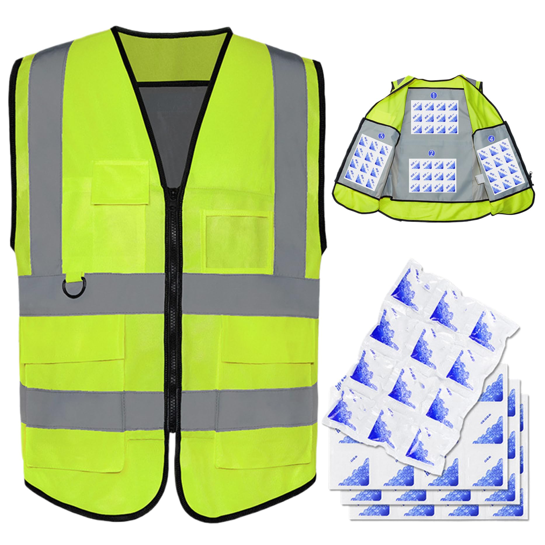 Gilet de refroidissement réfléchissant pour rester au frais en plein air