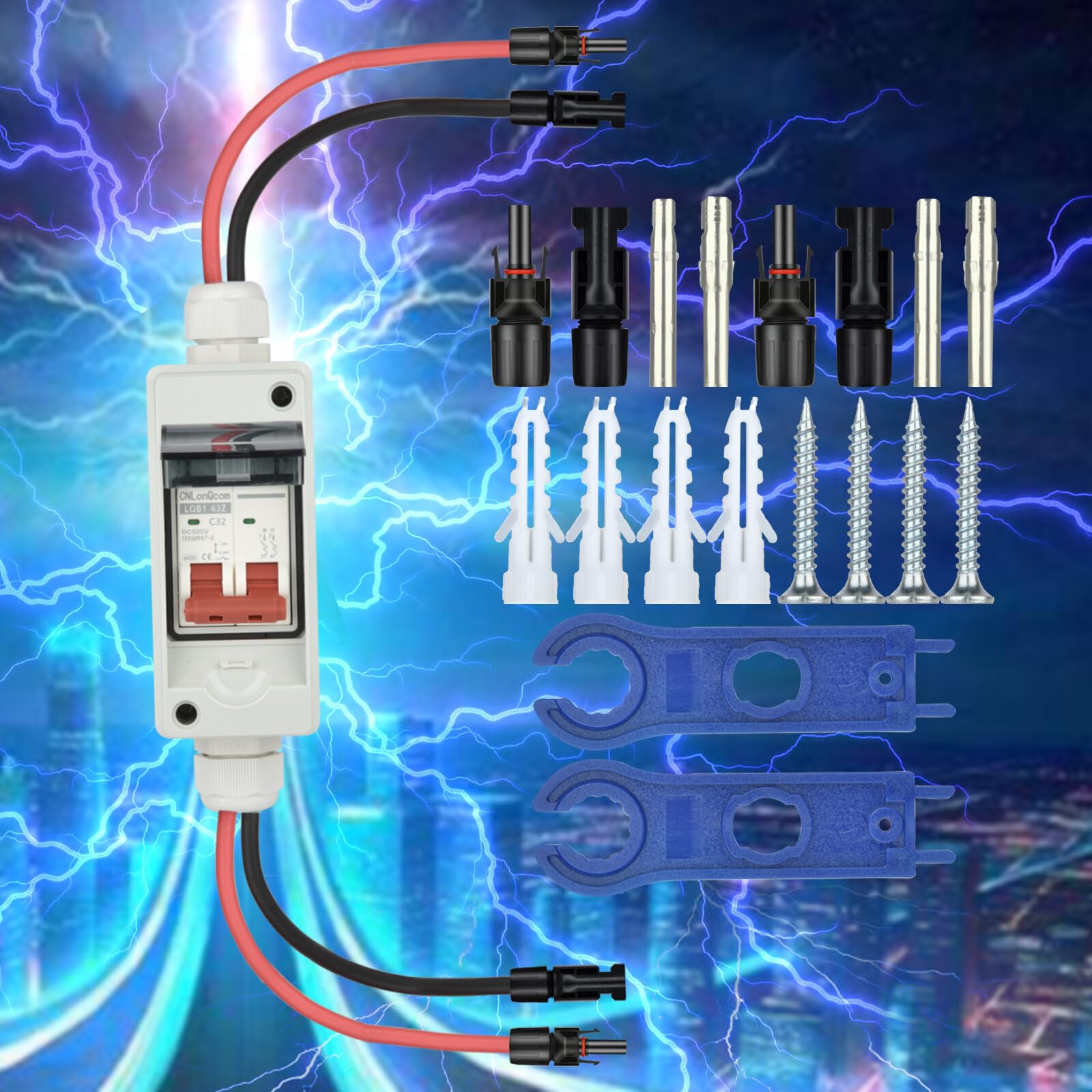Przełącznik fotowoltaiczny DC 32 A2P 500 V Outdoor Waterproof Solar Confluence Load Switching Air Switch