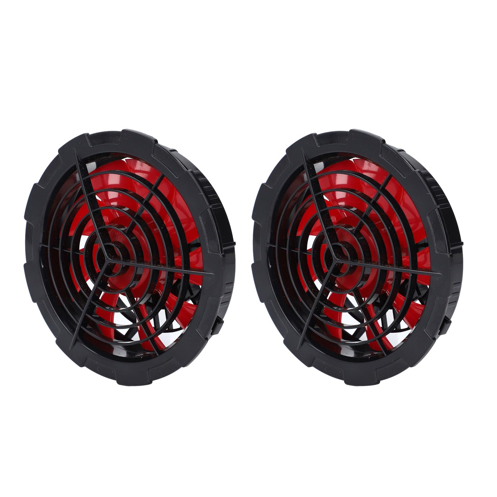 Naroote Ventilador de Refrigeración para Chaqueta, Batería Externa de 80000 MAh y 12 V, Juego de Ventilador de Refrigeración de 4 Velocidades y 9 Cm con USB Cables de Conexión, Ideal para Ropa de