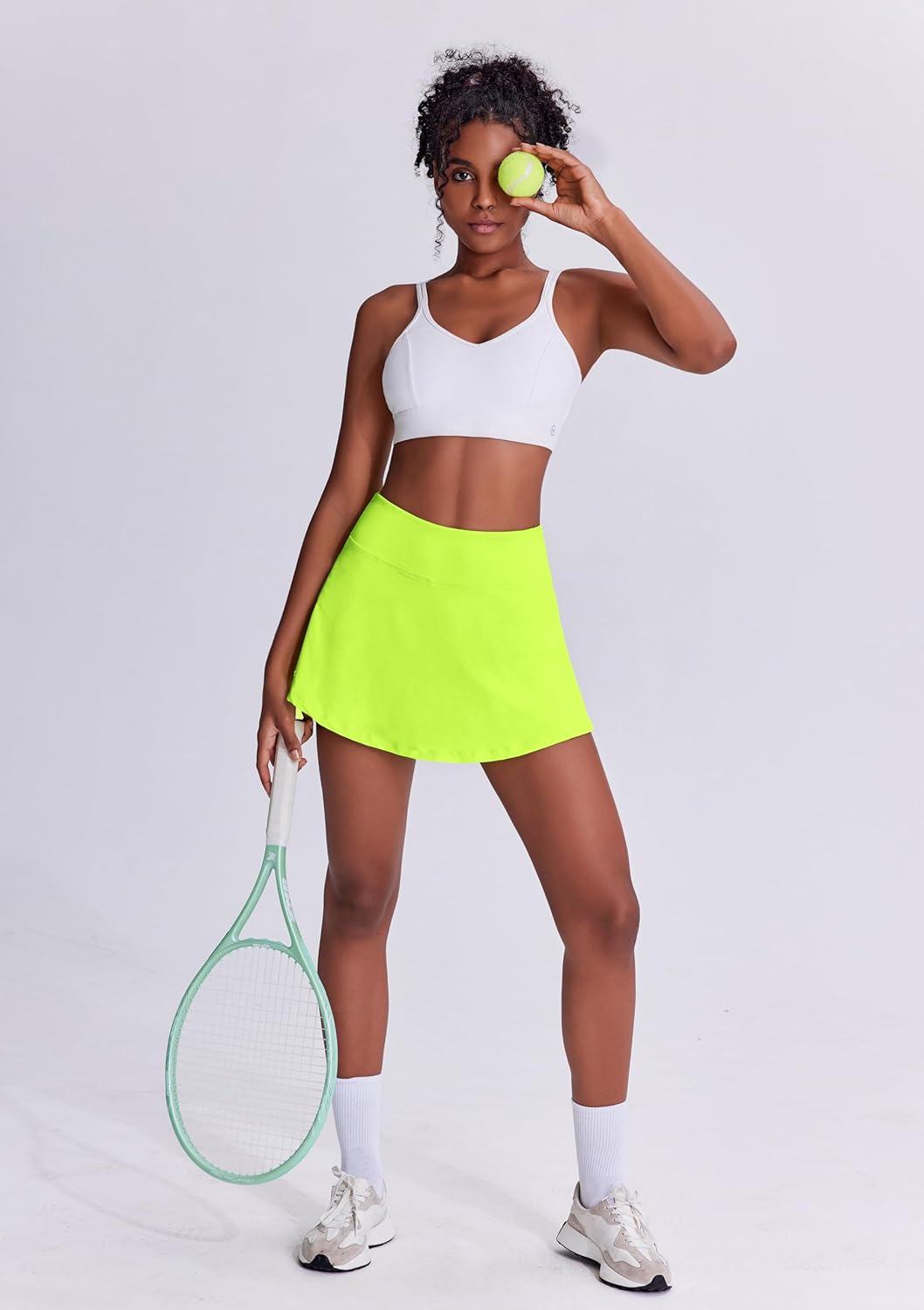 PINSPARK Tennis Skirts for Women Pleated Athletic Skort Lightweight Golf Skirts with Shorts Pocket Workout Pickleball - Image 3