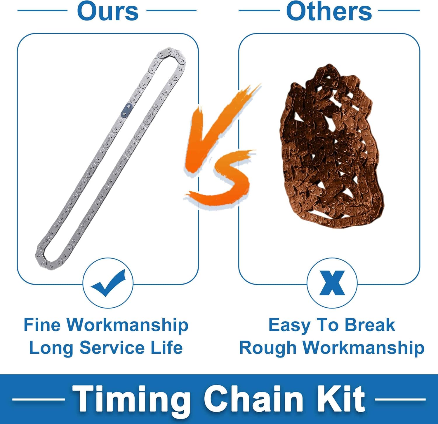 Engine Timing Chain Kit No.12646386/12591689/12556582 for Chevrolet Camaro Express Silverado Avalanche for Buick for GMC for Pontiac 4.8L 5.3L 6.0L 6.2L