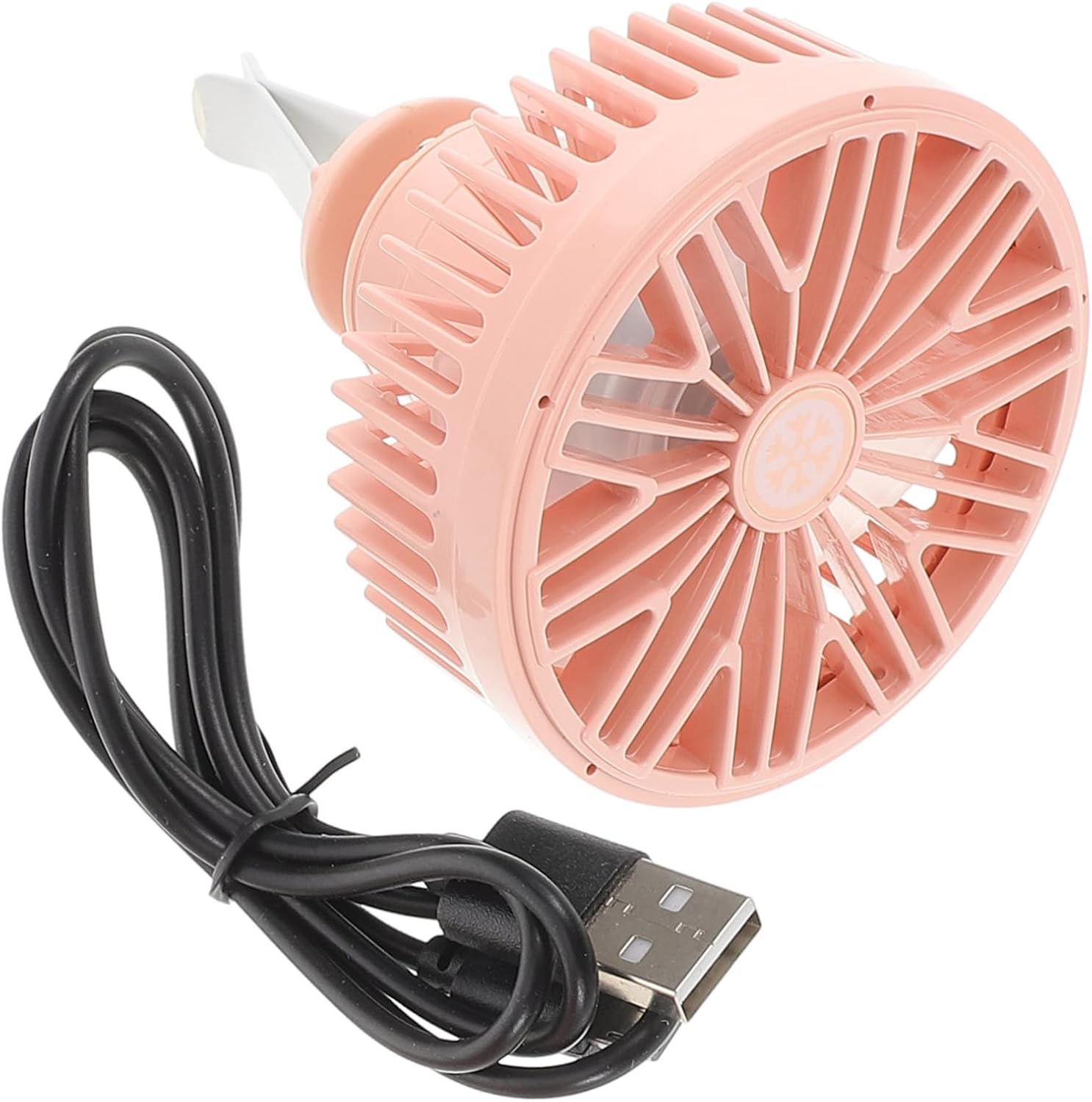 GLEAVI Car Vent Fan Portable USB Fan for Vehicles Airflow Quiet Compact Design for Trucks Suvs Rvs Creative Interior Accessory for Enhanced Comfort