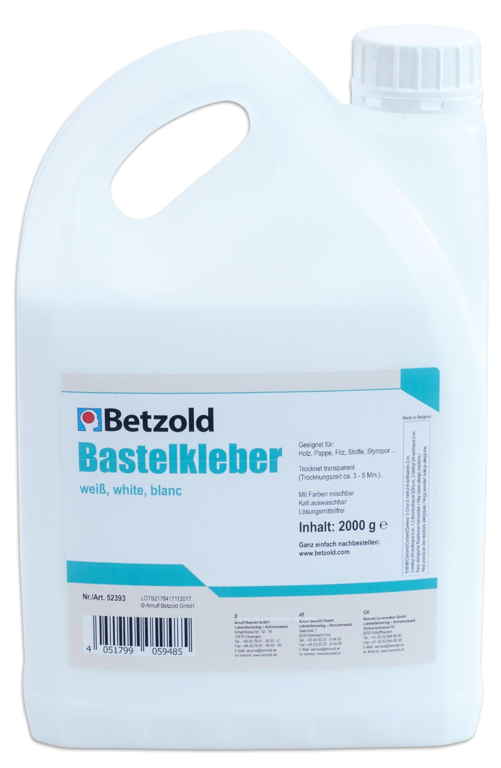 Betzold Bastelkleber 2000 g für Kita und Grundschule