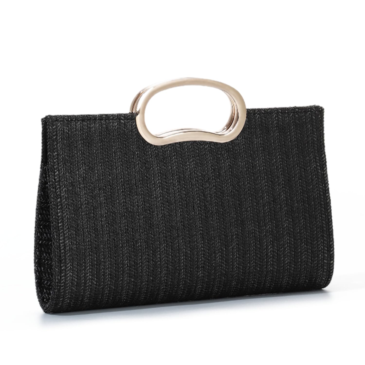 LHHMZ Damen Stroh Clutch Taschen Sommer-Strohtasche Geflochtene Strand- und Reise-Raffia-Schultertasche 2026