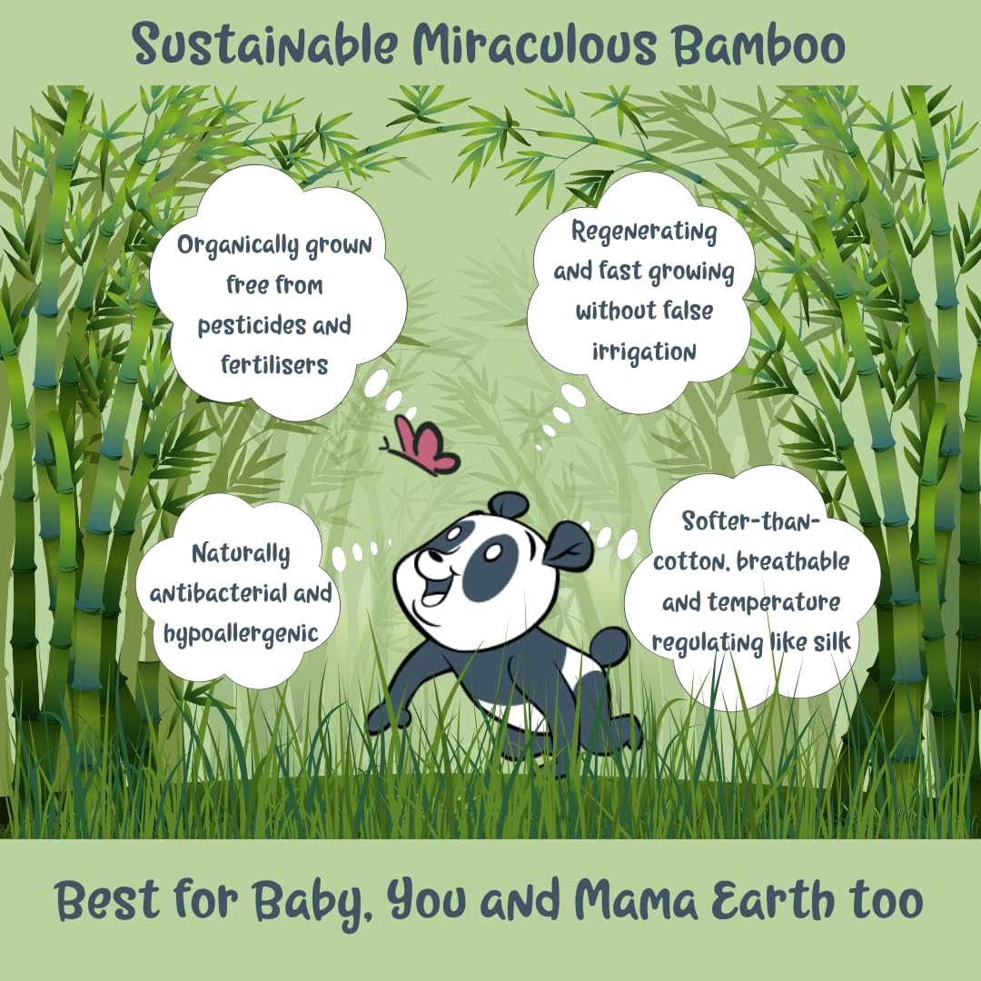 Mama Bamboo Soft Newborn Eco Lot de 35 couches écologiques et durables sans chlore Taille 1