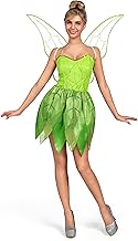 Spooktacular Creations - Costume da fiaba da fata da donna, con ali da fata, per adulti, colore: verde