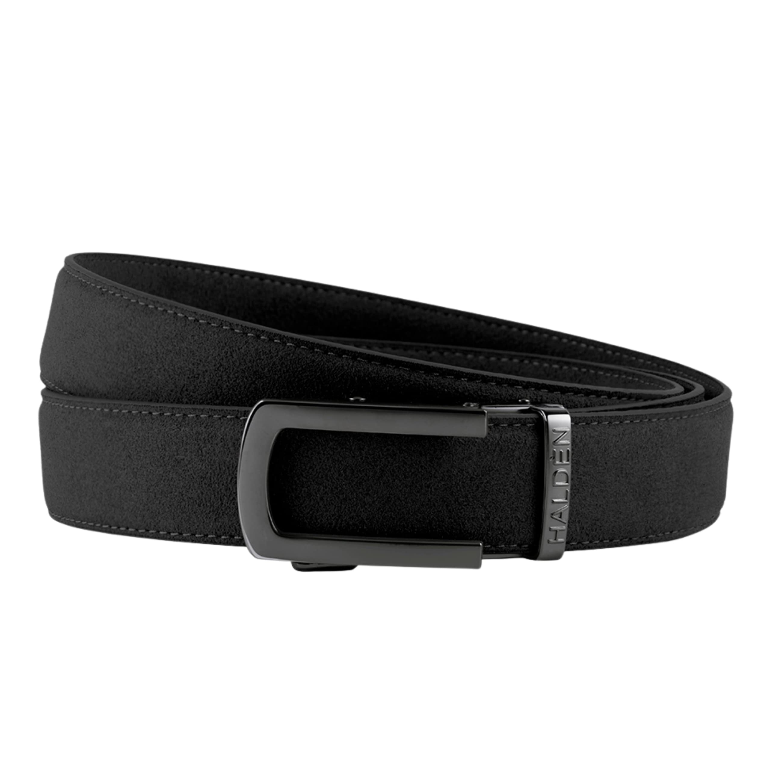 Micro Fiber Suede Belt for Men | Vegan Ratchet Belt with Magnetic Auto-Lock Buckle | Adjustable Formal Belt Fits Up to 44 Inch Waist-image-31