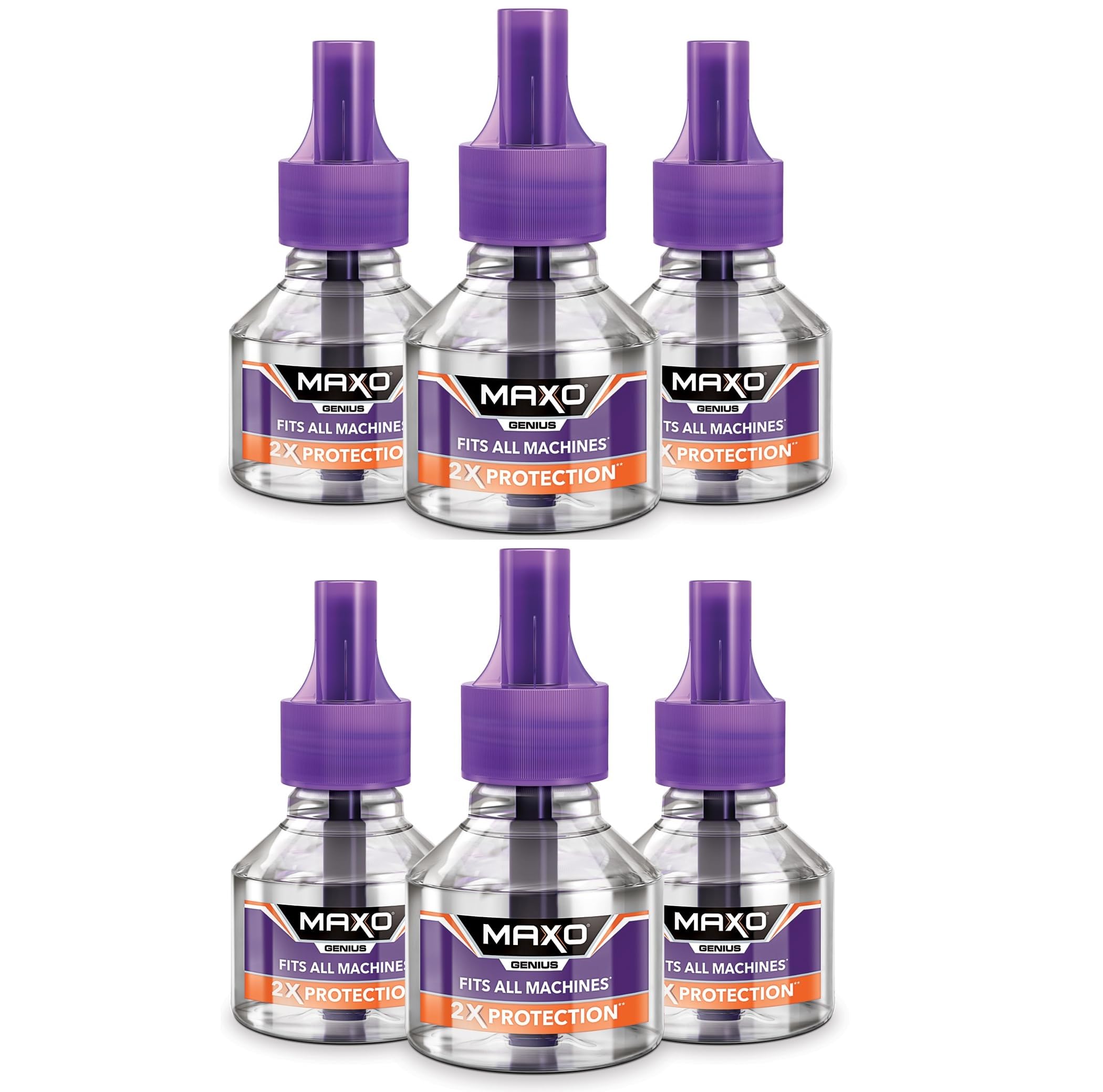Maxo Mosquito Liquid Vaporizer Refill Fits All Machine (45ml) -pack of 6pcs