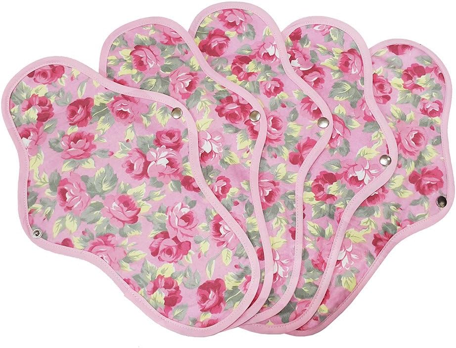 Cloth Love 100% Cotton Sanitary Pads/Menstrual Pads/Reusable Sanitary Pads (Pack of 5)