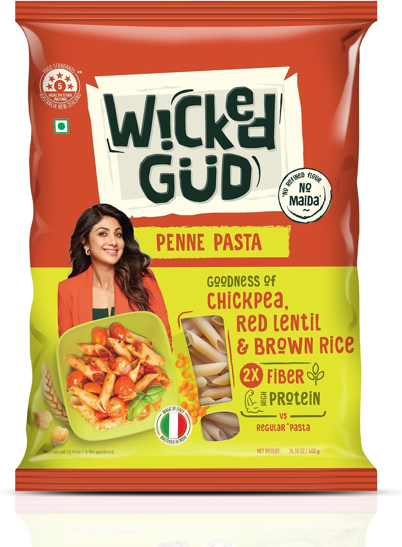 WickedGud Penne Pasta Semolina Wheat 400gm