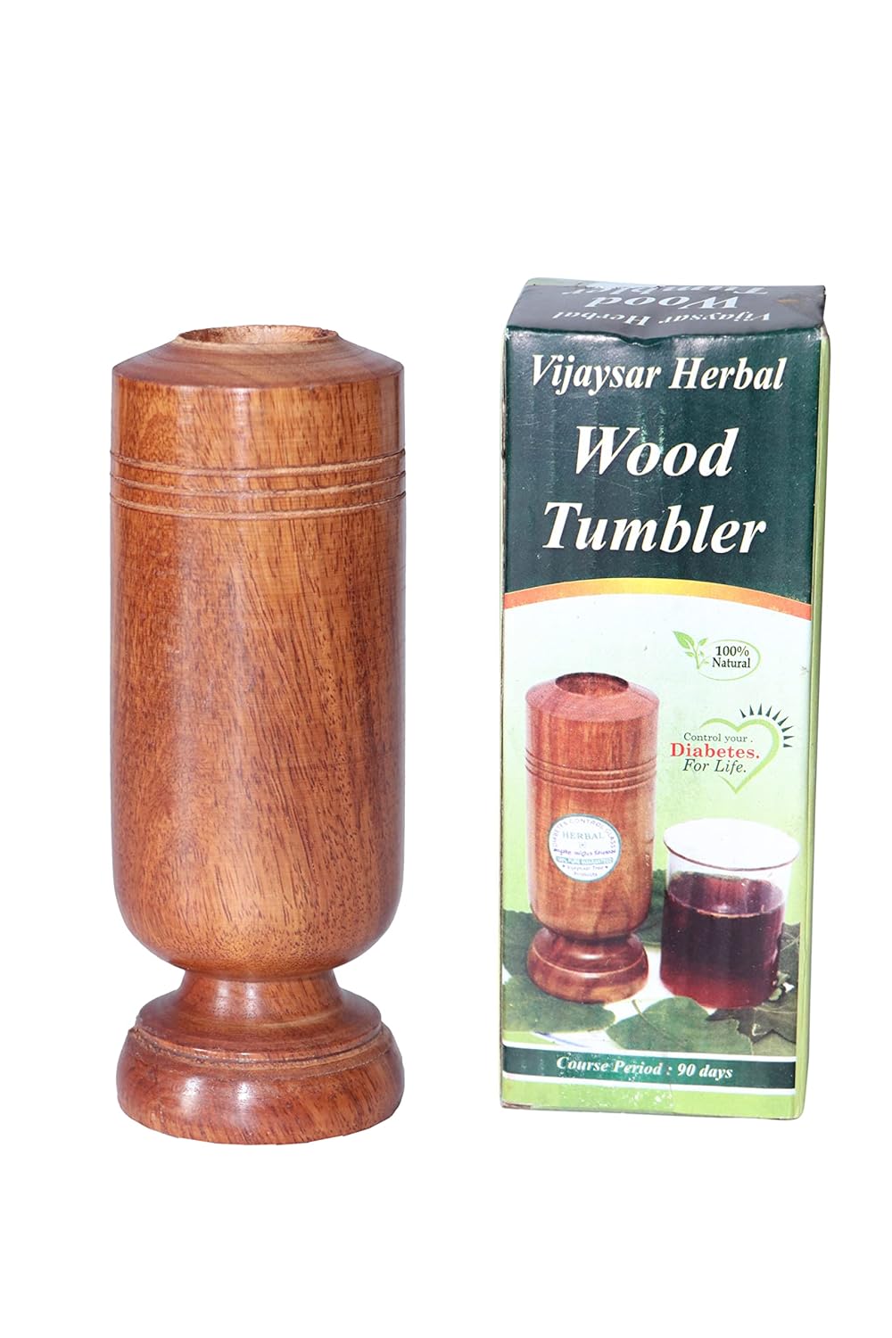 Buy DELUX WOOD CARVER Jamun Wood Sugar Control Glass Jamun Wooden