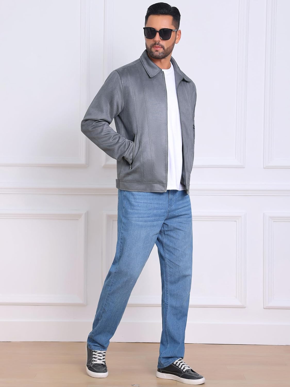 Casaco masculino casual com gola e zíper para uso ao ar livre jaqueta de camurça vintage em promoção! Veja a oferta e mais achadinhos de Jaquetas & Casacos 5 Hoje é o melhor dia para comprar Casaco masculino casual com gola e zíper para uso ao ar livre jaqueta de camurça vintage com aquele preço maroto! Promoção! Aproveite a oferta! 5