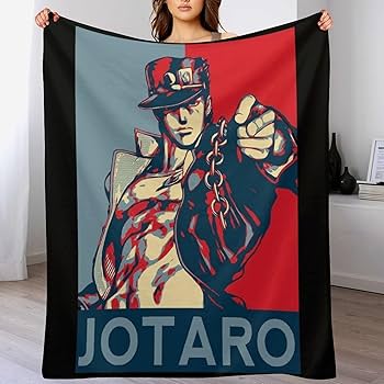 Amazon｜ブランケット ジョジョの奇妙な冒険 空条承太郎 毛布