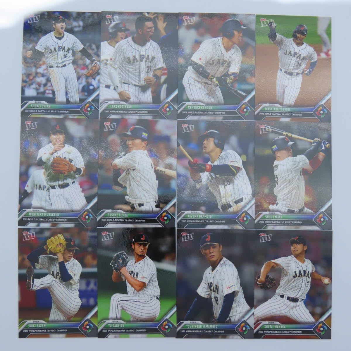 WBC 侍ジャパン TOPPS NOW 優勝チームセット 12枚PSA10 2023 TOPPS NOW