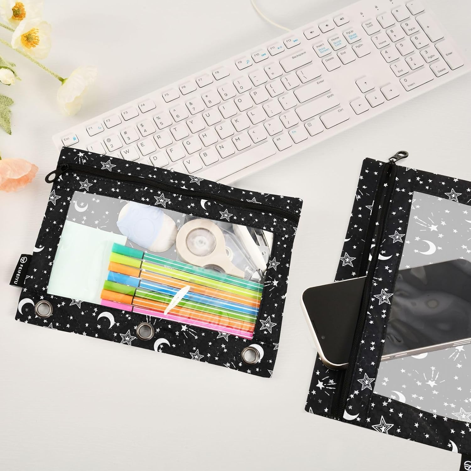 Star Pencil Pouches for 3 Ring Binder 2 Pack image 4