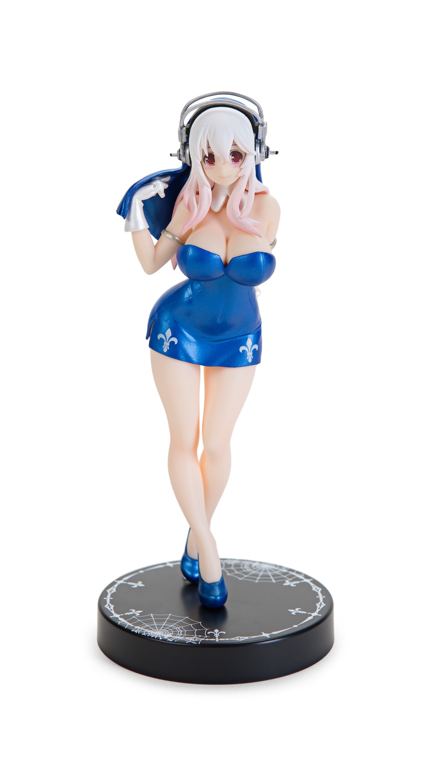 Super Sonico : sonico-chan Holy GirlブルーVer。PVC Figure