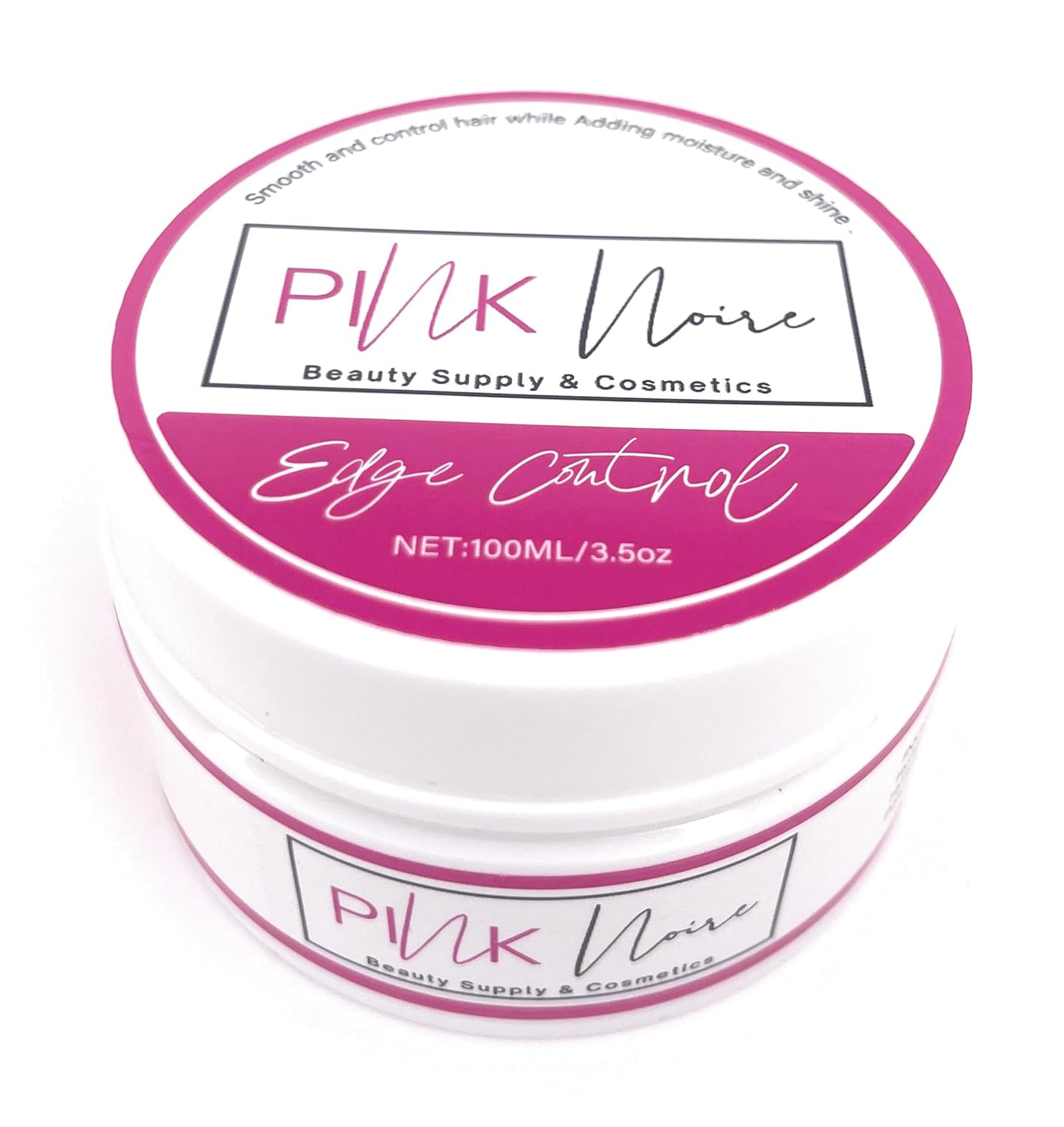 Pink Noire Edge Control Gel | All-Day Hold, Flake-Free Formula for Black Hair 4C – 3.5 fl oz