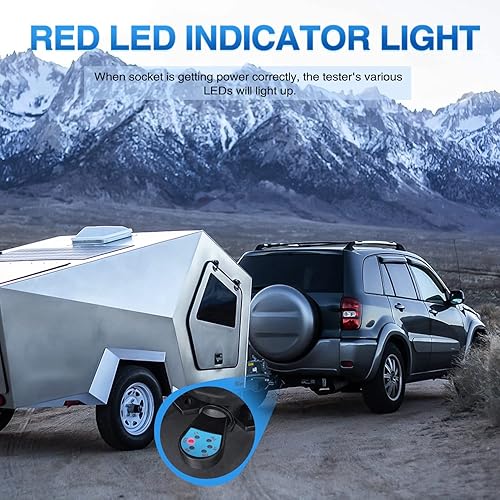 Miniatura 20 de Nilight Enchufe de remolque RV de 7 pines, extremo macho resistente, 7 vías redondo, receptáculo de empalme, accesorios de repuesto para enganche