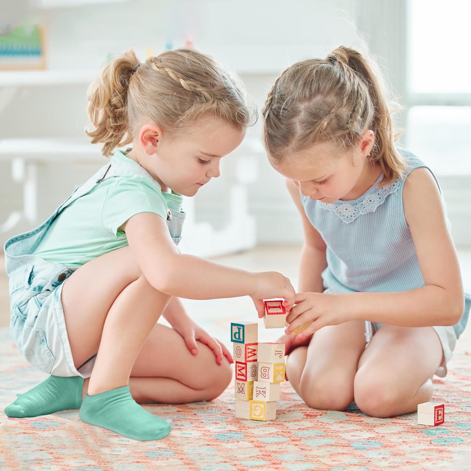 25 Pairs Toddler Girls Ankle Socks - Soft Low Cut for Kids Aged 1-14 - Image 2