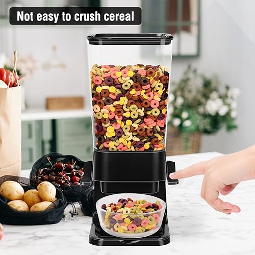 Vista 5 de Dispensador de Cereales para Encimera, Contenedores de Cereales de 5.5L Dispensador de Almacenamiento para Despensa, Contenedores de Arroz