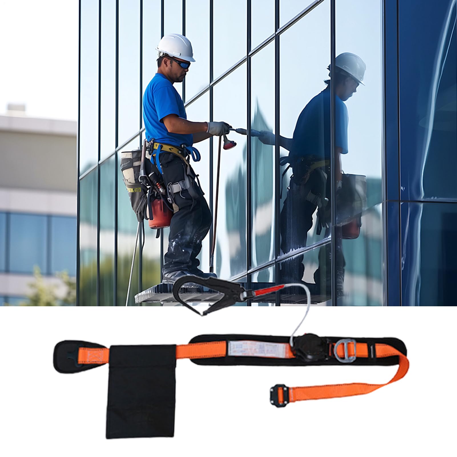 Arnés de Escalada para Árboles | Cinturón de Escalada para Exteriores,Equipo de Seguridad Anticaída con Liberación Rápida para Trabajos en Altura y Sujeción de Estructuras