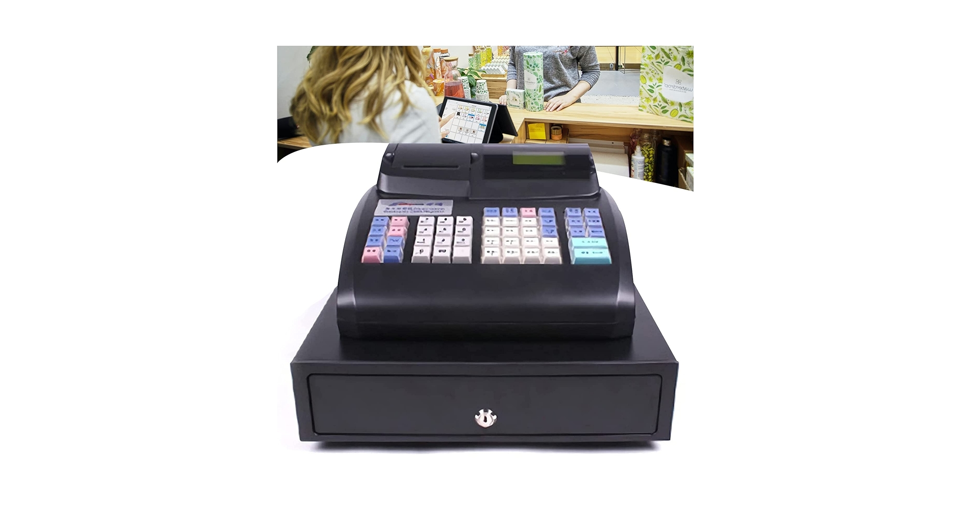 レジスター レシートプリンター付き（黒） 楽天市場】モバイルプリンター WS-P501A レシートプリンター