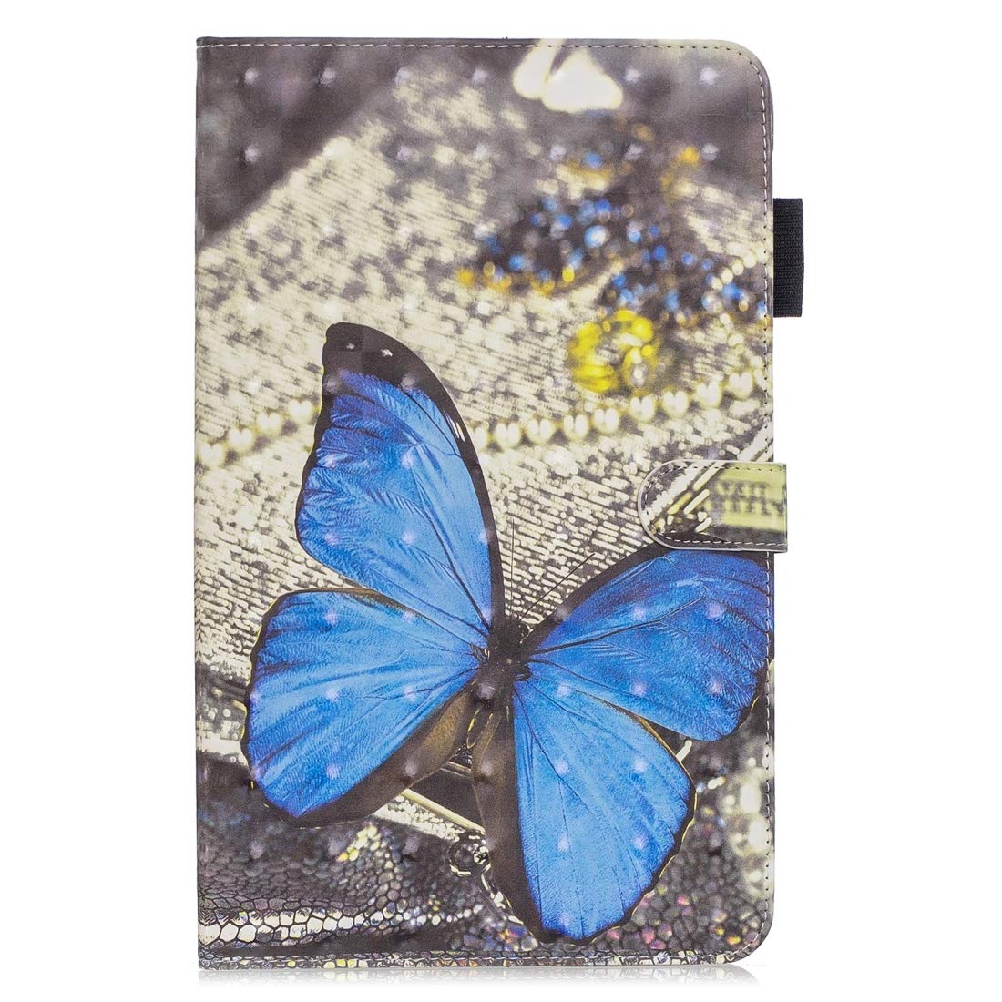 Universal Adjustable PU Leather Flip Case Case For Galaxy Tab A 10.5 3D Horizontal Flip Leather Case With Holder & Card Slots Tablet Case (pattern : Blue butterfly)