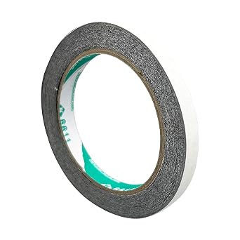Black Double-Side Tape, 0.4 High-Adhesive Exterior Wall Tape, No Residue Waterproof Black Division Tape