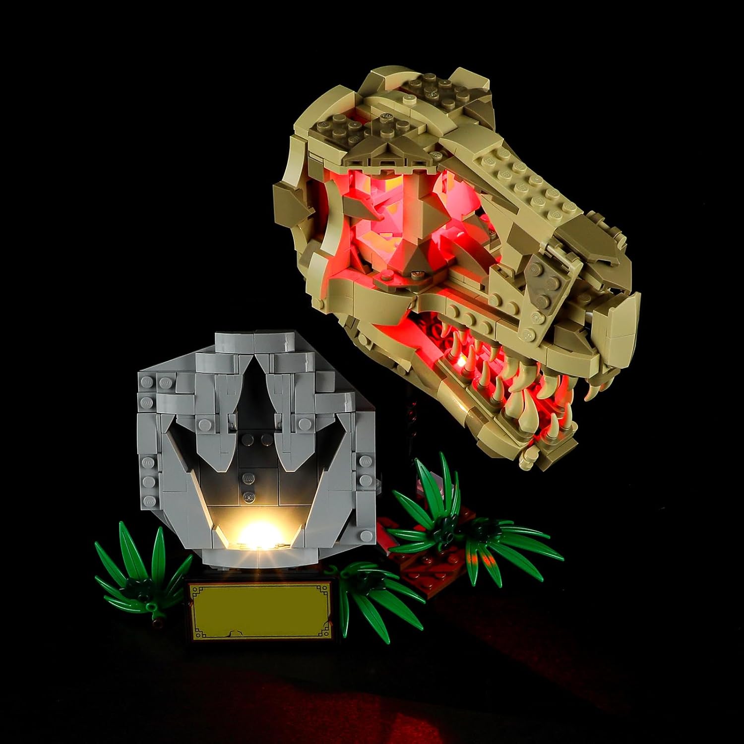 GEAMENT LED Light Kit Compatible with Lego Dinosaur Fossils: T. rex Skull - Lighting Set for Jurassic World 76964 (Model Set Not Included)
