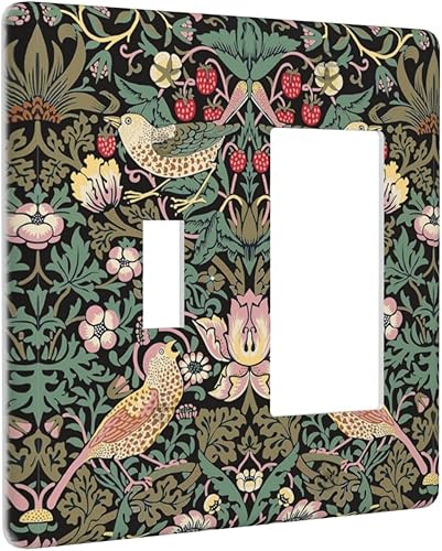 Miniatura 27 de Placa Decorativa de Pared Beige Boho de Mediados de Siglo Sol Abstracto 1-Gang Retro Años 70 Arte Geométrico Moderno con Arco Eléctrico Interruptor