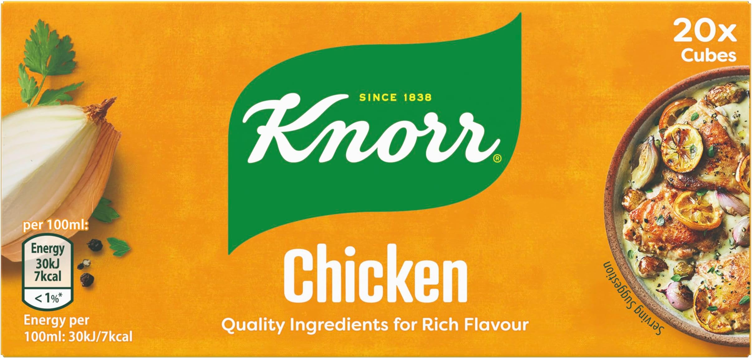 Chicken Stock Cubes gluten-free to add a rich chicken flavour to your dishes 20x 10 g