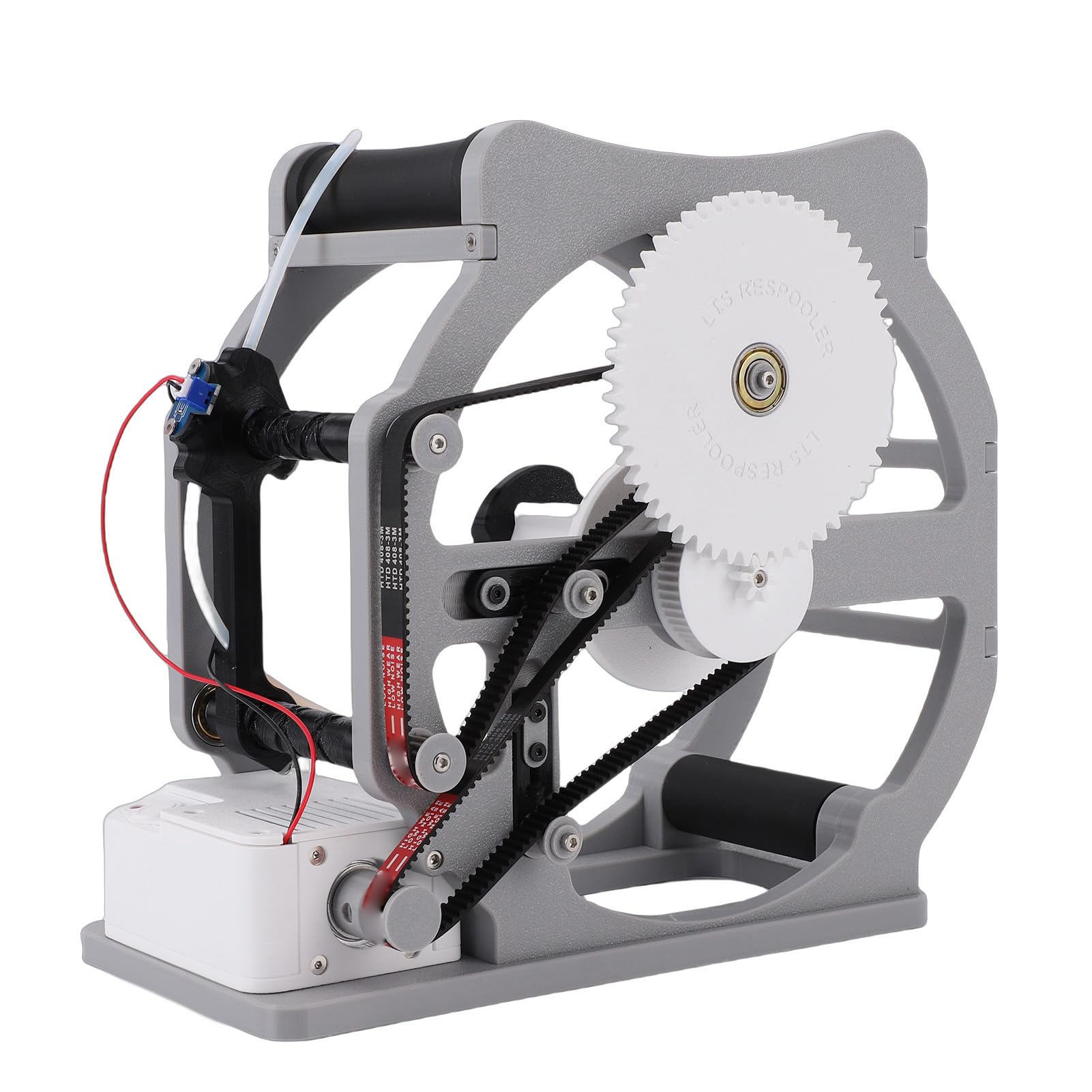 Aramox Bobinadora de Filamentos de Impresión 3D Rebobinadora Automática Sensor de Filamentos Bobinadora de Eléctricos con Adaptador de Suministro para PLA PETG ABS TPU (Enchufe de la UE)