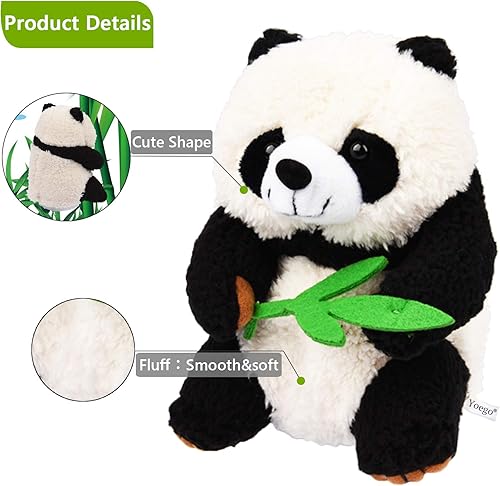 Miniatura 2 de Juguete parlante, panda de peluche lindos efectos de sonido con repeticiones de tu voz, mejor amigo para regalo de niños