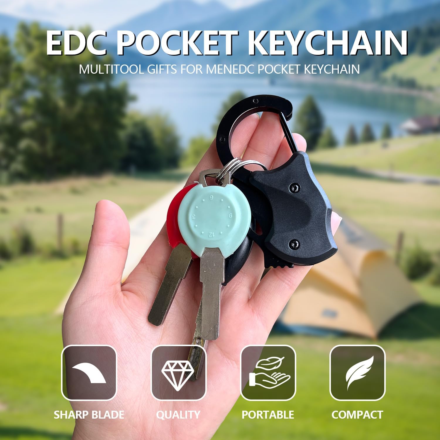 Small Pocket Knife, EDC knife for Men & Women - 1.34 Inch blade, Mini Folding Cool Gadgets for Everyday Carry Folding Knife.Father's Day Gifts for Him Men Husband