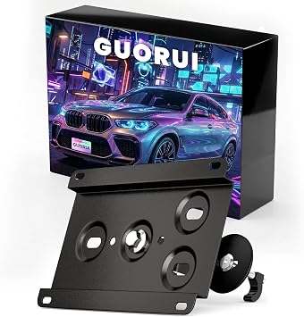 Front License Plate Holder Compatible with BMW M2 M3 M4 M5 M6 X5M X6M or M-Sport M135i M235i M328i M335i M4xx M5xx Series M-Sport X5 X6,etc Anti-Theft No Drill Grille License Plate Frame